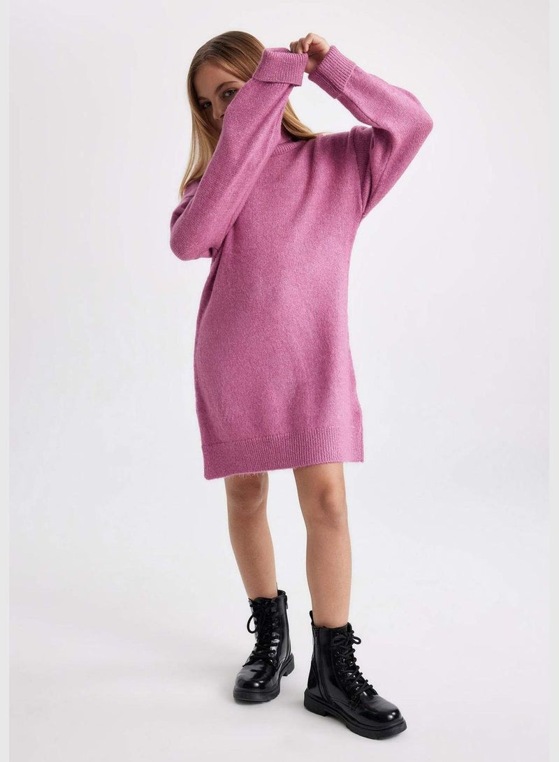 Girl Long Sleeve Tricot Dress