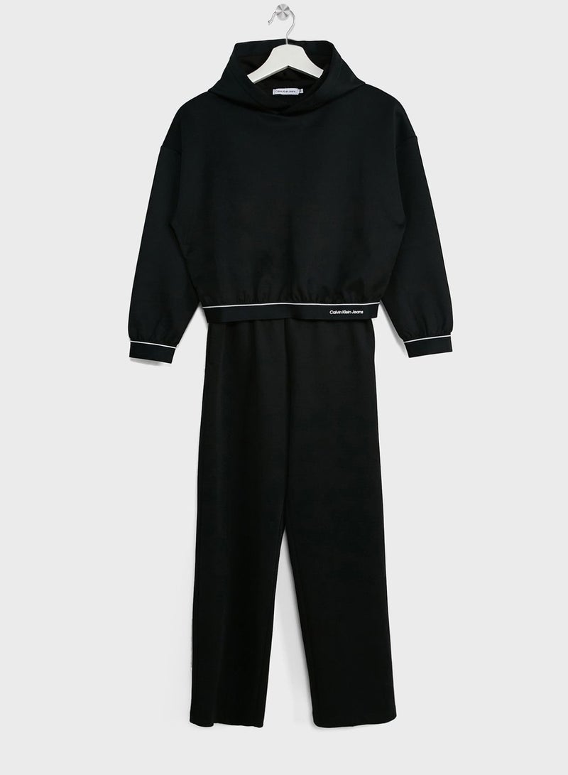 Kids Logo Tape Tracksuit