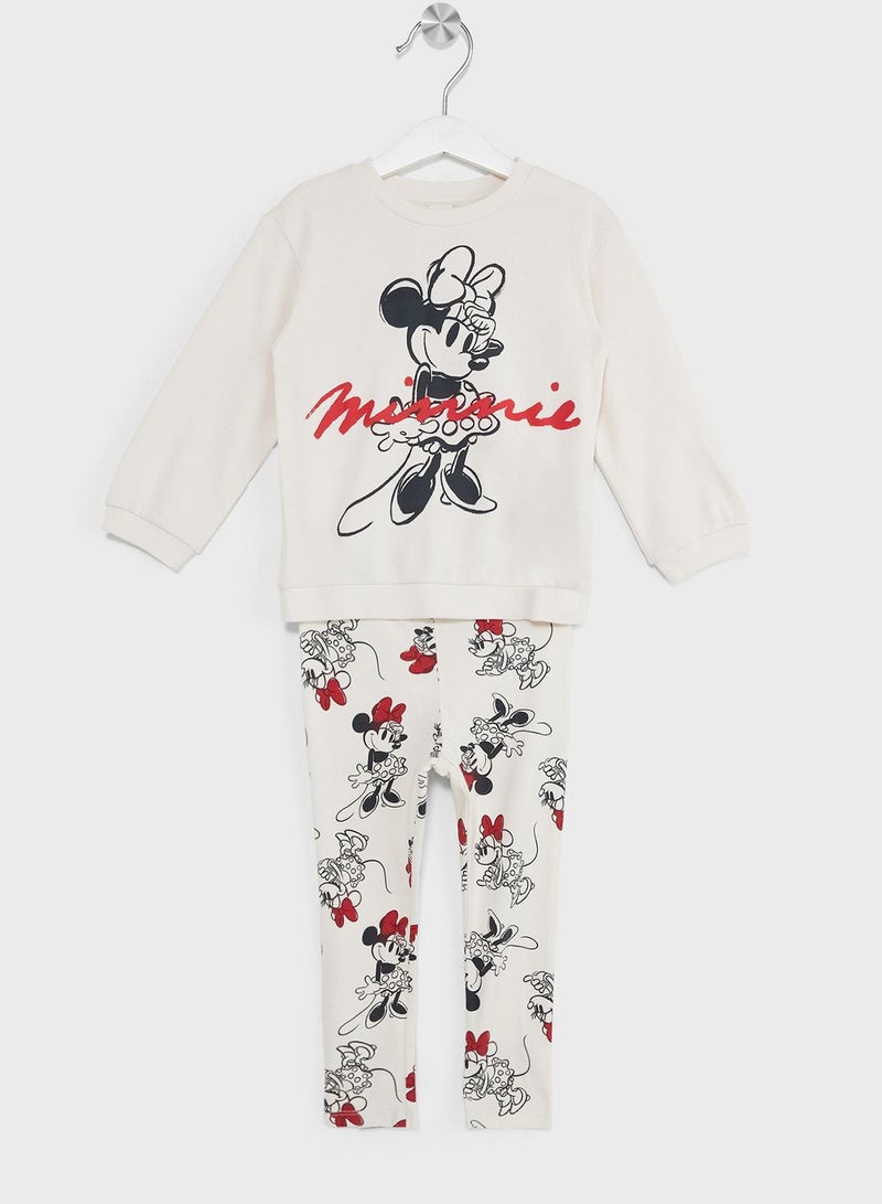 Infant Minnie Sweatshirt & Leggings Set