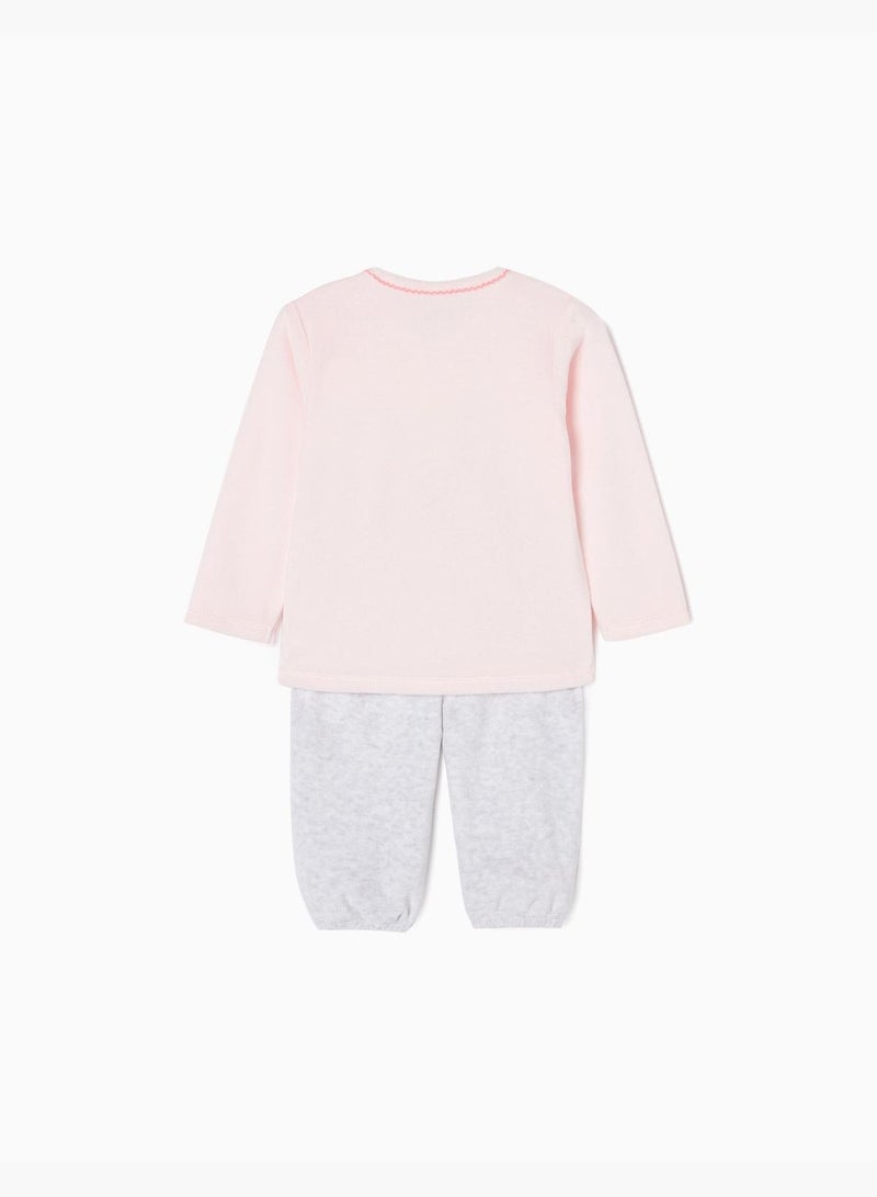 Zippy Velour Pyjamas For Baby Girls