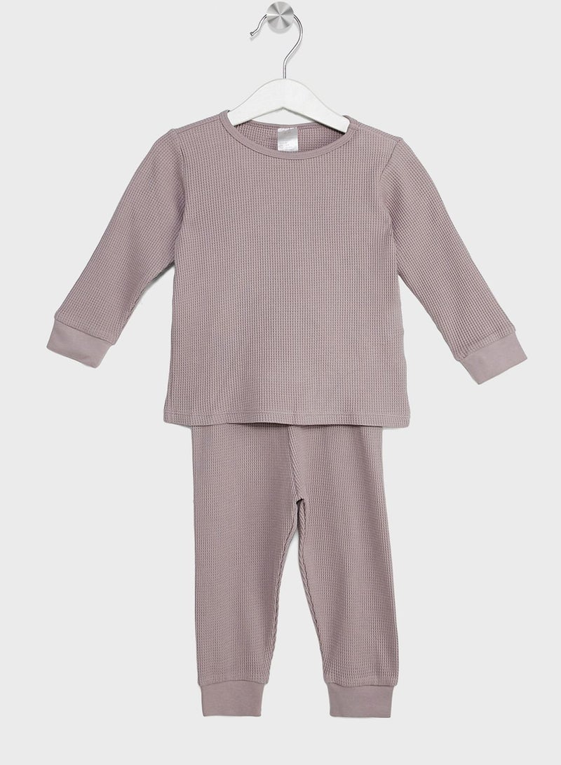 Infant Ribbed Sweatshirt & Sweatpants Set