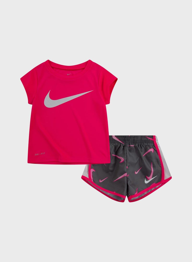 3D Swoosh All Over Printed Shorts Set