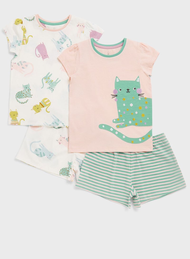 Infant 2 Pack Assorted Top & Shorts Set