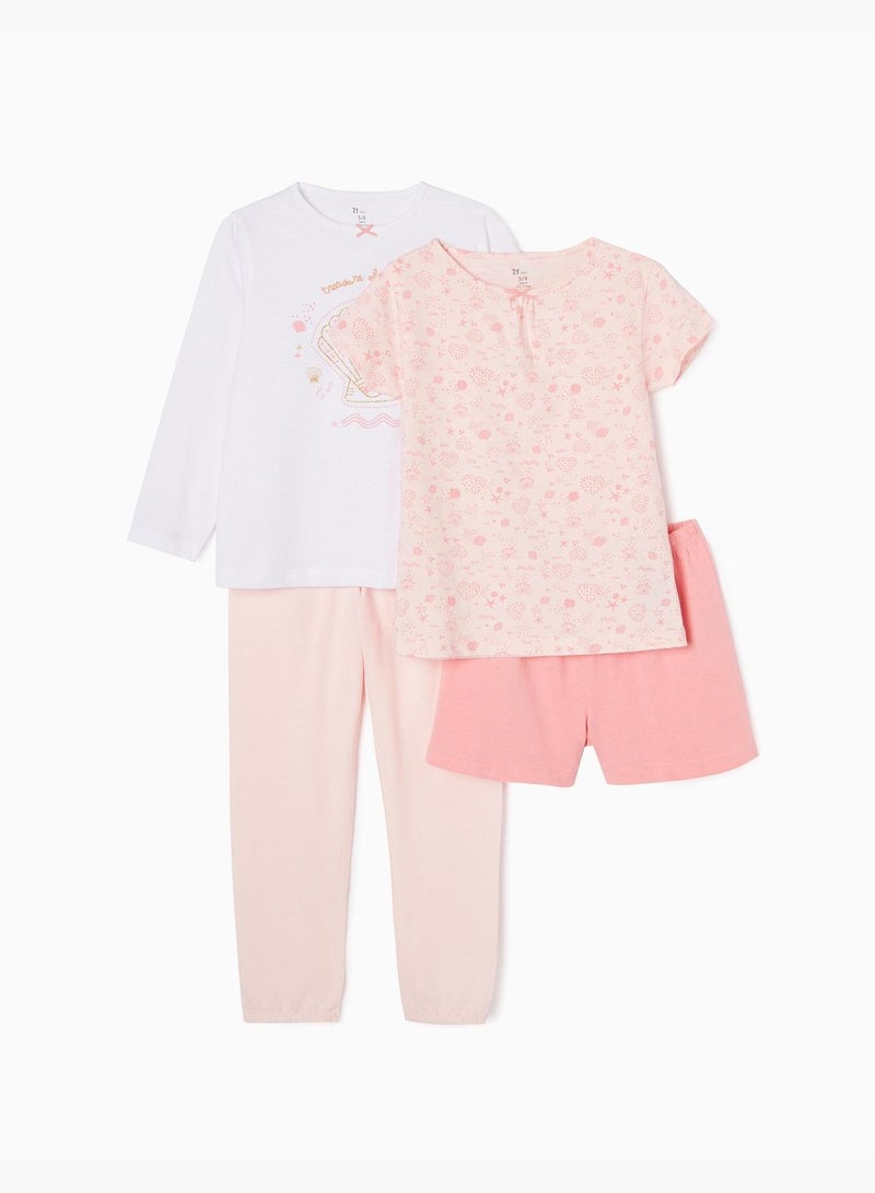 Zippy 2-Pack Cotton Pyjamas For Girls 'Shell'