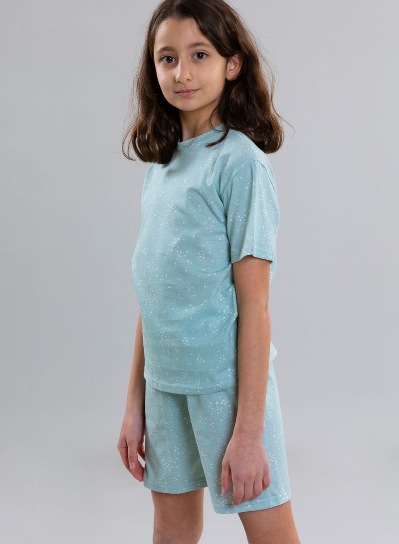 Kids Heart Design Pyjama Set