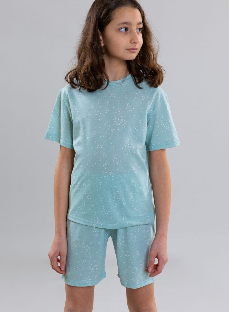 Kids Heart Design Pyjama Set