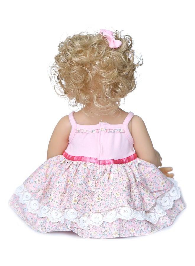 Silicone Rooted Curly Hair baby Doll 47cm