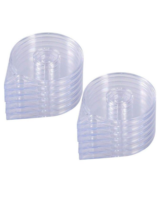 12Pcs Empty Nail Art Striping Tape Line Case Tools Sticker Box Holder Nail Art Tape Roller Dispenser For Easy Use Diy Sticker Nail Design Manicure Tool Clear
