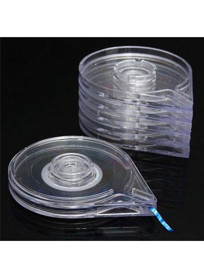 12Pcs Empty Nail Art Striping Tape Line Case Tools Sticker Box Holder Nail Art Tape Roller Dispenser For Easy Use Diy Sticker Nail Design Manicure Tool Clear