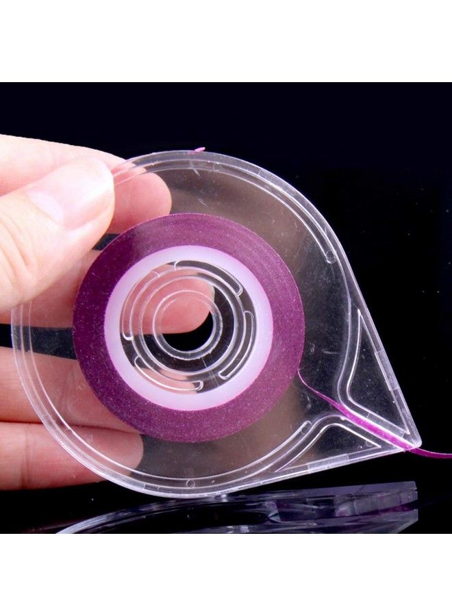 12Pcs Empty Nail Art Striping Tape Line Case Tools Sticker Box Holder Nail Art Tape Roller Dispenser For Easy Use Diy Sticker Nail Design Manicure Tool Clear