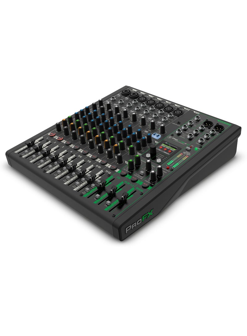 Mackie ProFX12v3+ 12-Channel Analog Mixer with Enhanced FX, USB Recording Modes, and Bluetooth