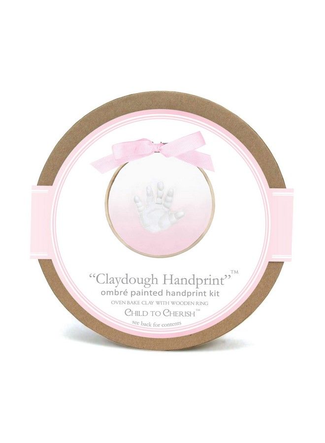 Baby Ombre Painted Claydough Handprint Kit  Pink