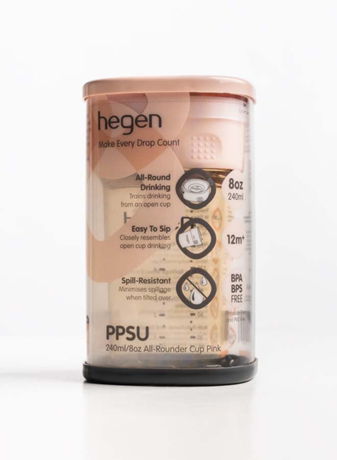 All Rounder Cup Ppsu Pink 240 ml