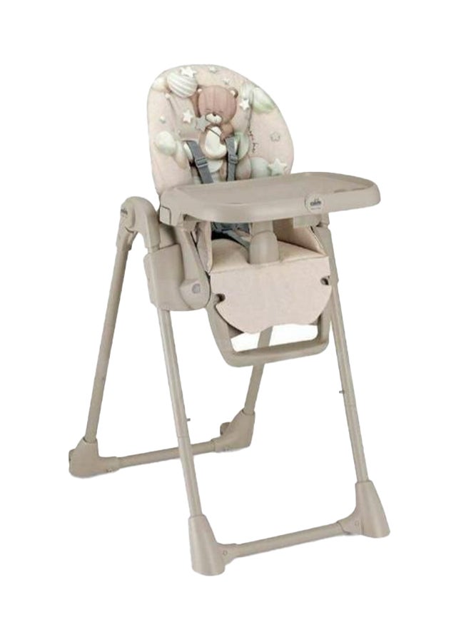 Cam - Pappananna Icon High Chair - Brown - Feeding Chair For Baby, Ultra Modern  High Chair, From 6 Months To 15 Kg, Soft Padding, 5-Point Safety Harness, Rear Castors, Super Compact.Made In Italy