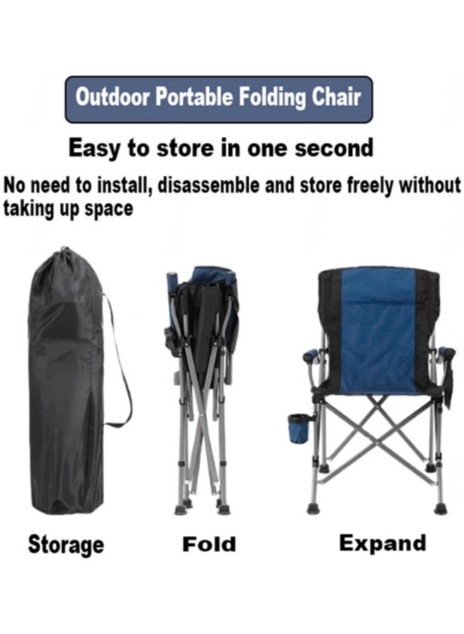 Portable Folding Camping Chair with Carrying Bag Ultralight Foldable Camping Beach Chairs Folding Lawn Chairs Green