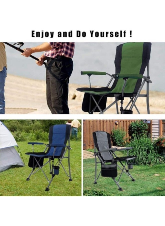 Portable Folding Camping Chair with Carrying Bag Ultralight Foldable Camping Beach Chairs Folding Lawn Chairs Green