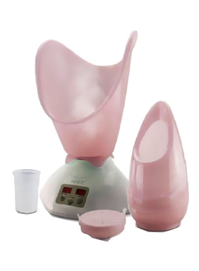 Electric Sauna Face Steamer White/Pink