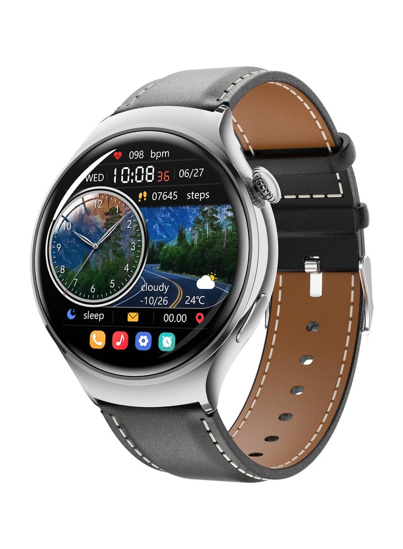 High Quality M11 Smart Watch 1.27 Inch HD Screen 100+ Sports Modes All Day Heart Rate Monitoring Smartwatch For Women- Black and Brown