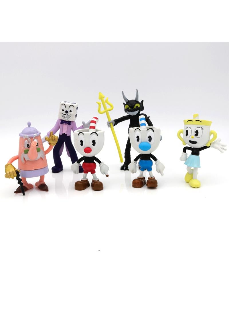 6 Pcs Cuphead Toy Set Ideas Toys Game Model Ideas Toys Gifts For Adult & Kids