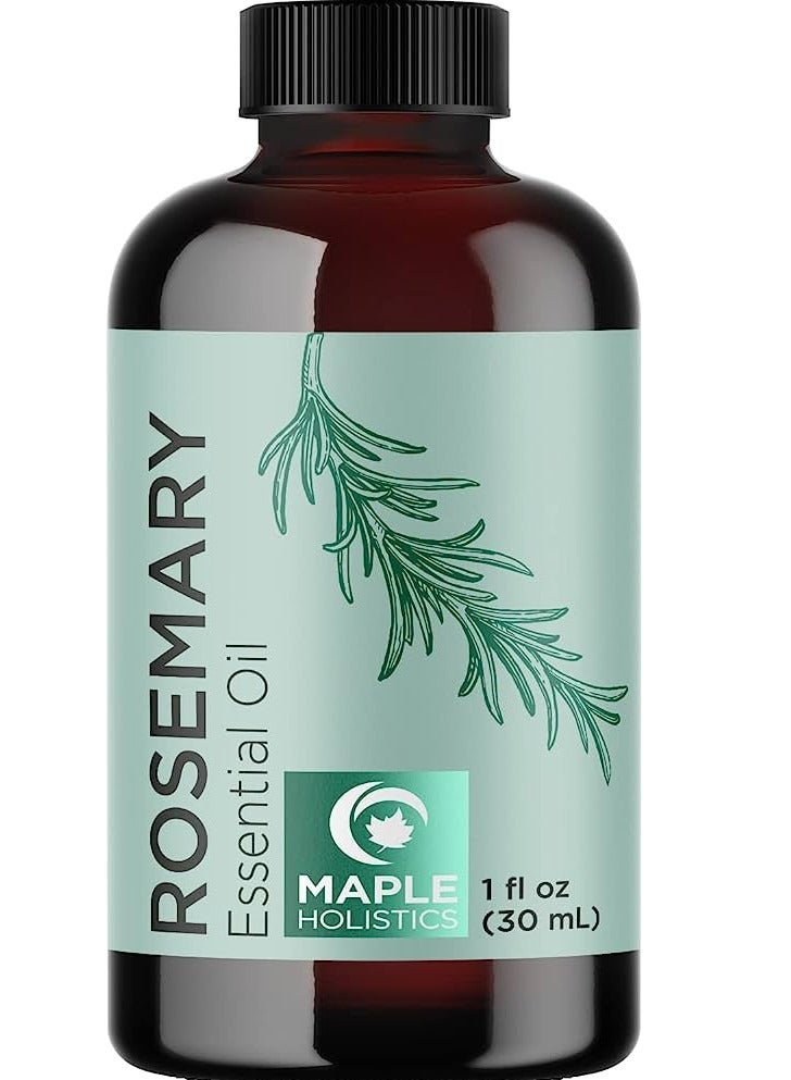 Pure Rosemary Oil for Hair Growth  AND Hair Skin and Nails and Refreshing Aromatherapy Oil for Diffusers Cleansing Rosemary Essential Oil for Dry Scalp Care
