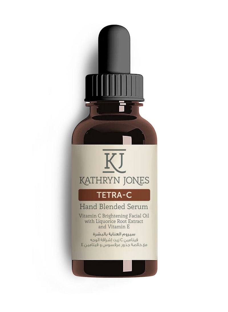 KATHRYN JONES Tetra-C Vitamin C Brightening Facial Oil with Liquorice Root Extract & Squalane, 15ml