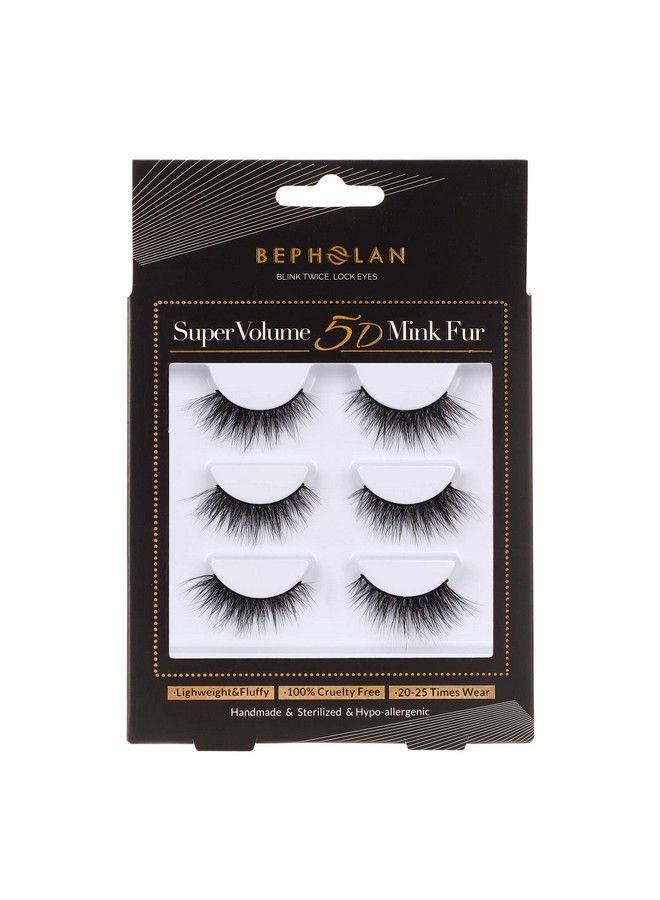 Lashes Mink Natural False Eyelashes  Bepholan Fake Eyelashes Natural Look 3Pack Cat Eye Lashes Manga Eyelashes FluffyXmz211