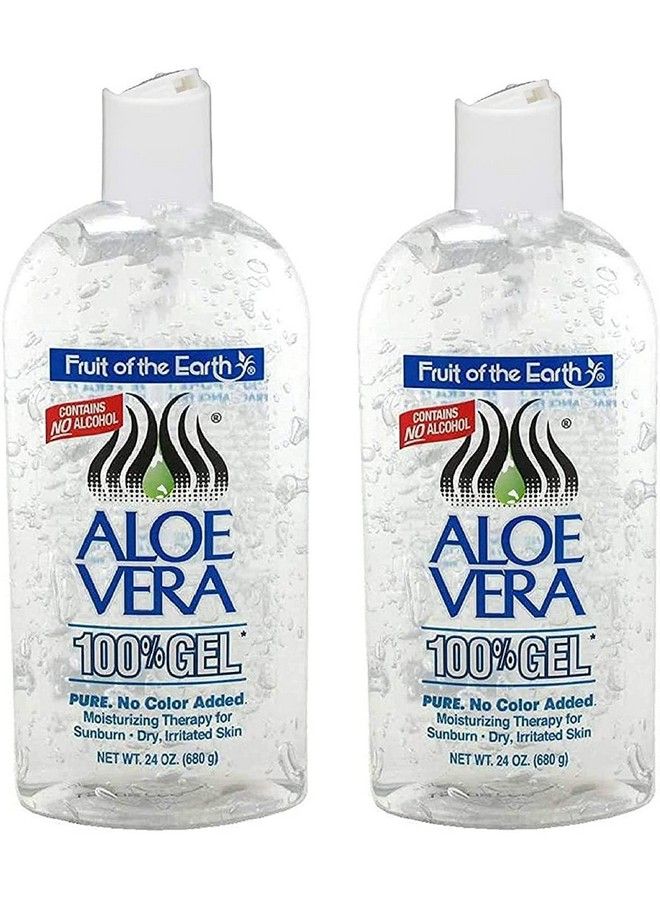 Aloe Vera 100% Gel With Tocopheryl Acetate Dmdm Hydantoin Tetrasodium Edta Carbomer Aloe Vera Gel Triethanolamine Diazolidinyl Urea 24 Oz (2 Pack)