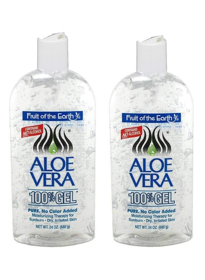 Aloe Vera 100% Gel With Tocopheryl Acetate Dmdm Hydantoin Tetrasodium Edta Carbomer Aloe Vera Gel Triethanolamine Diazolidinyl Urea 24 Oz (2 Pack)