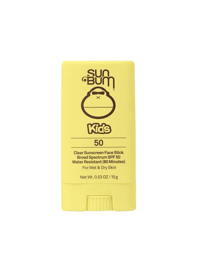 Kids Spf 50 Clear Sunscreen Face Stick Wet Or Dry Application Hawaii 104 Reef Act Compliant (Octinoxate & Oxybenzone Free) Broad Spectrum Uvauvb Sunscreen 0.53 Oz