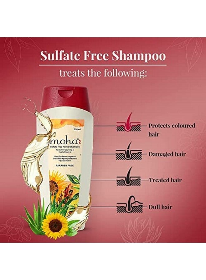Sulfatefree Herbal Hair Shampoo Gel Mild Shampoo For Daily Use For All Hair Types With Goodness Of Proven Herbs For Gentle Hair Cleansing & Hairfall Control 200Ml