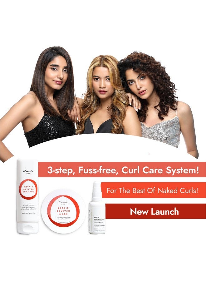 Curly & Wavy Hair Repair Reviver Shampoo For Natural Definition Sulphate Paraben Free 200Ml (Shampoo200)