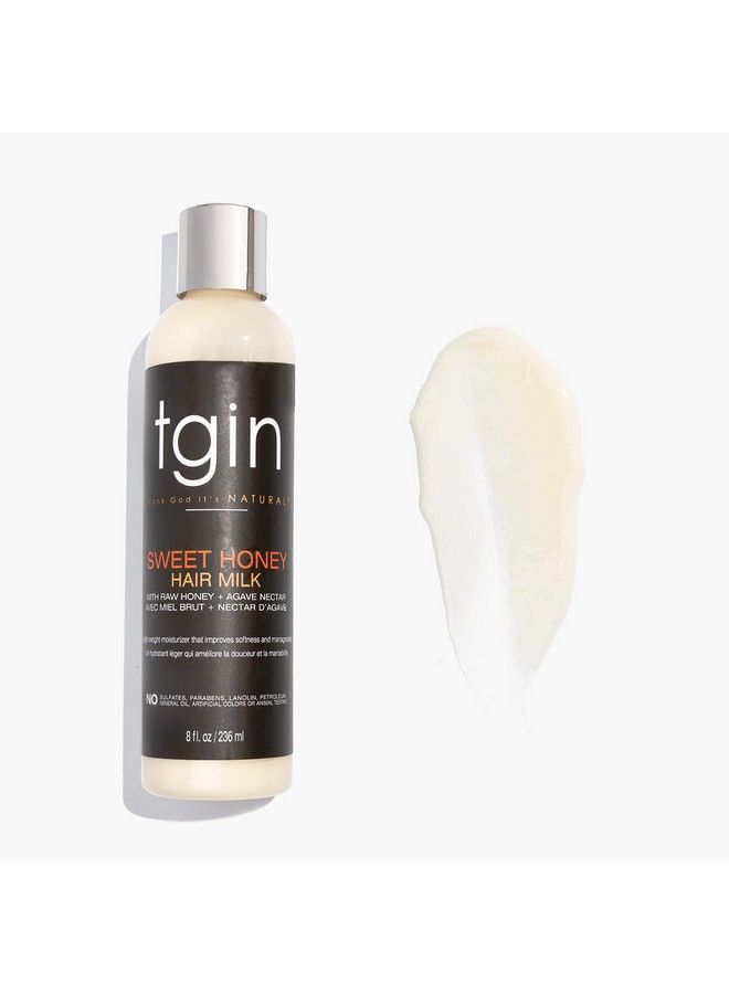 Tgin Sweet Honey Hair Milk And Moisturizer For Natural Hair  Dry Hair  Curly Hair  Damaged Hair  8 Oz