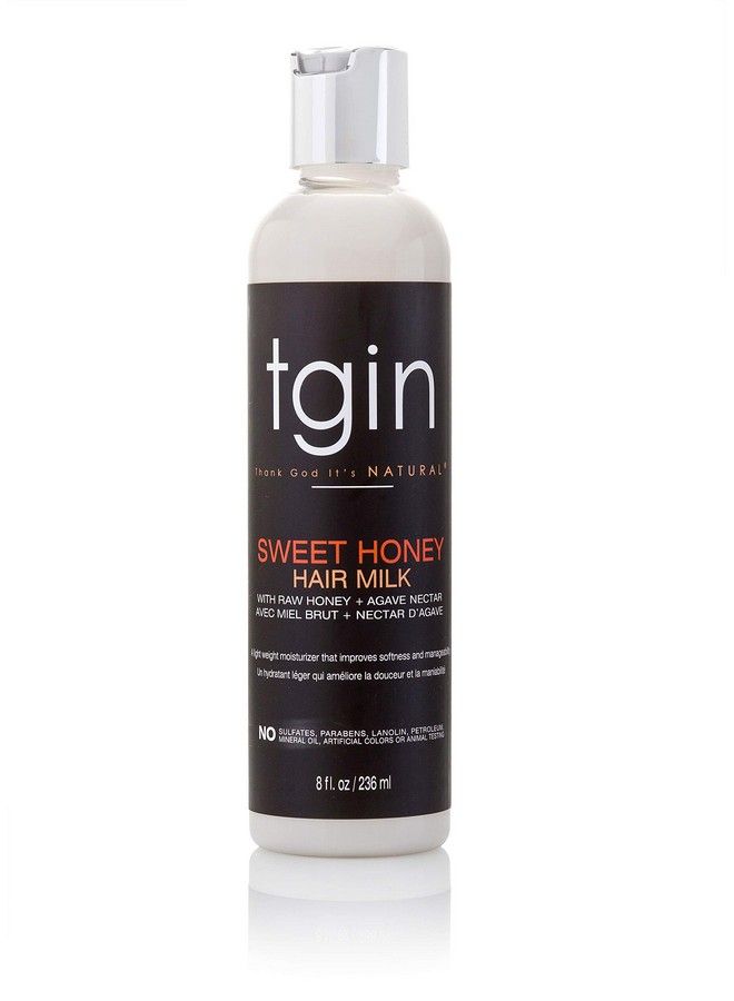 Tgin Sweet Honey Hair Milk And Moisturizer For Natural Hair  Dry Hair  Curly Hair  Damaged Hair  8 Oz