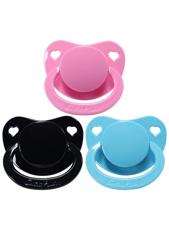 Adult Sized Pacifier Dummy For Adultbig Shield 3 Packpink Blue Black