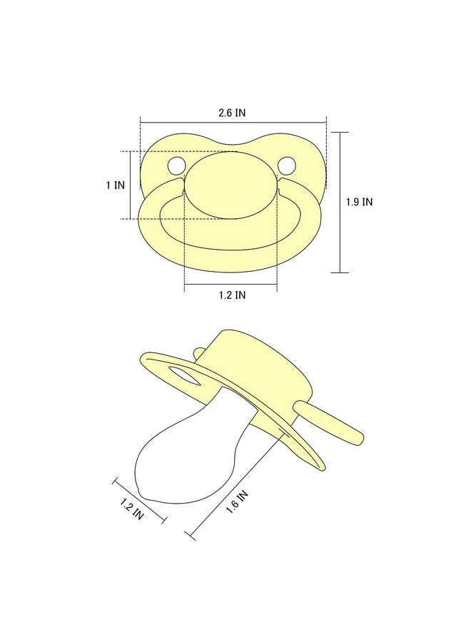 3Pacifier Pack Bigshield Adult Sized Gen1 Darkblue Red Yellow