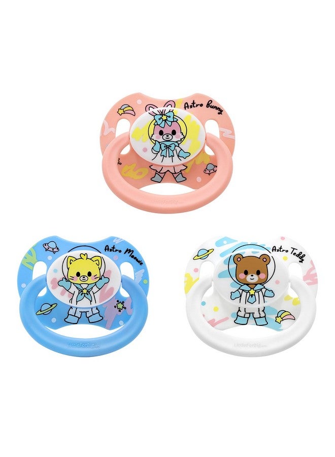 Bigshield Generationii Adult Sized Pacifiers Printed 3 Paci Pack Astro Babies Pattern