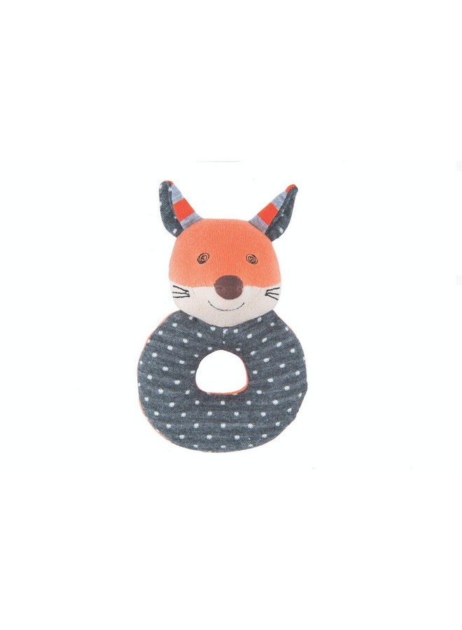 Arm Buddies Frenchy Fox Teething Rattle Baby Toy For Infants Hypoallergenic 100% Organic Cotton