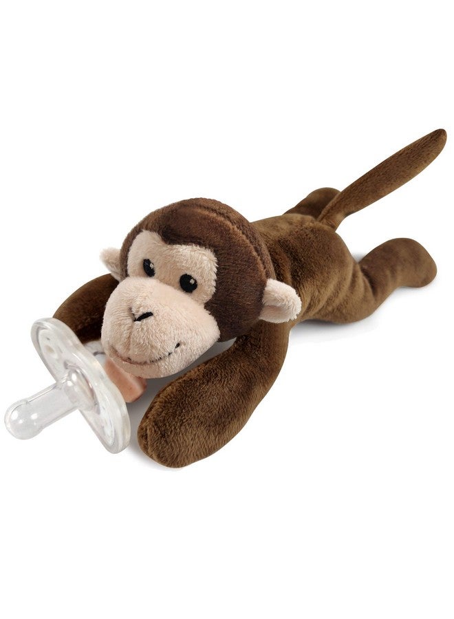 Detachable Pacifier Holder Plush Animal & Infant Pacifier Soothie Monkey