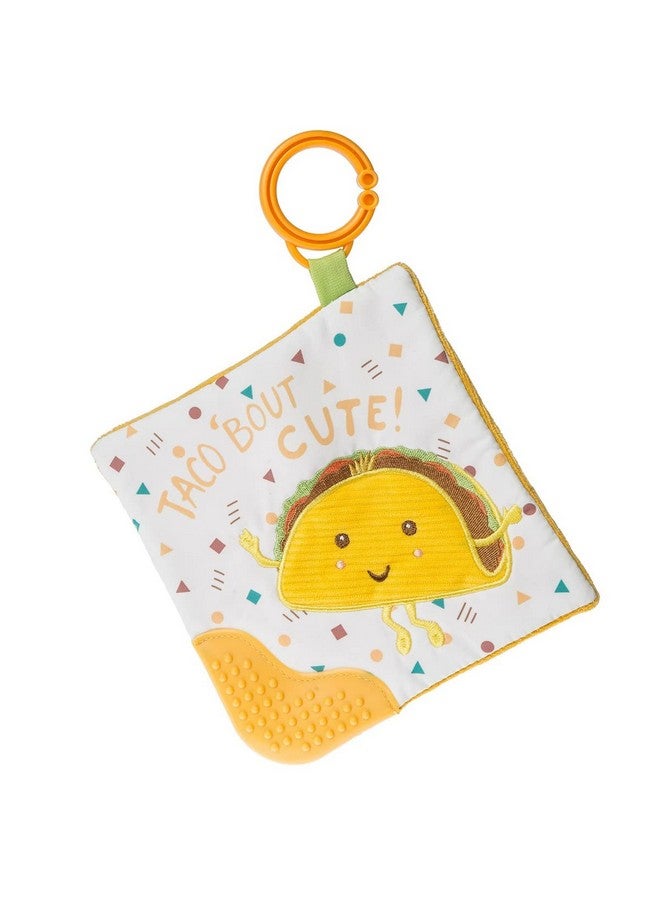 Sweet Soothie Crinkle Teether Toy With Baby Paper And Squeaker 6 X 6Inches Taco Bout Cute