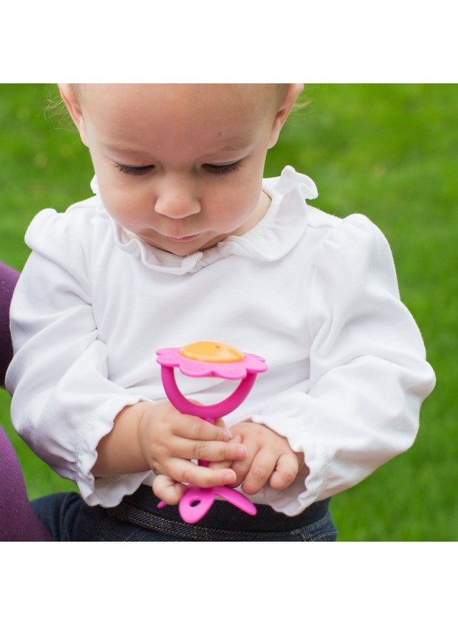 Original Teethin' Smart Ez Grip Flower Teether Rattle And Sensory Toy For Babies And Toddlers. Bpa Free Teether