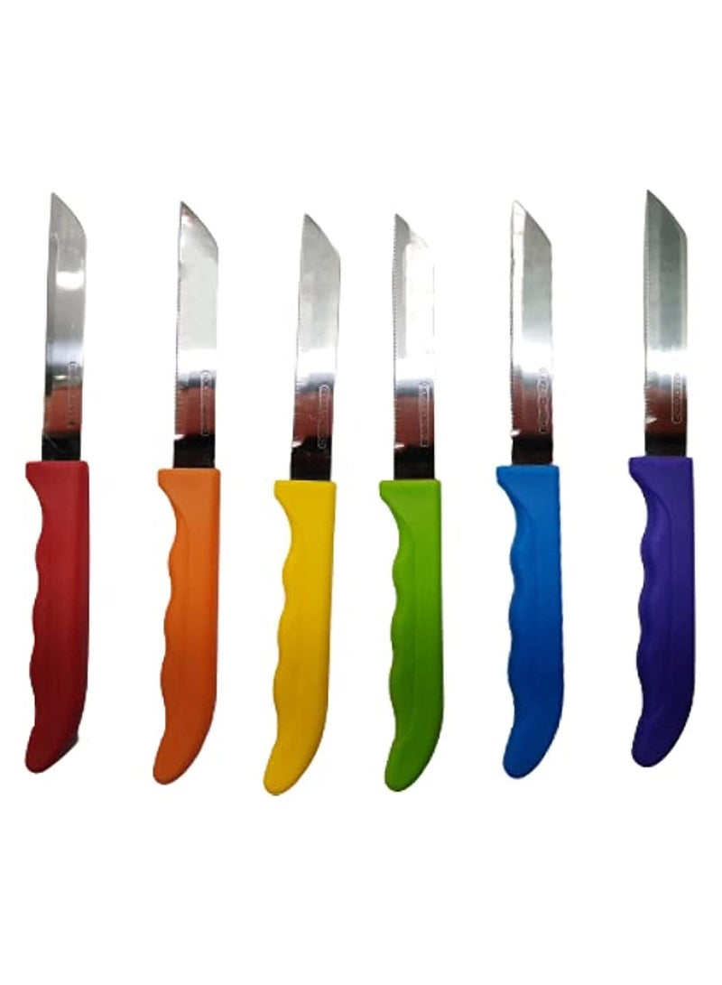 6-Piece Knife Set Multicolour 26x18x2cm