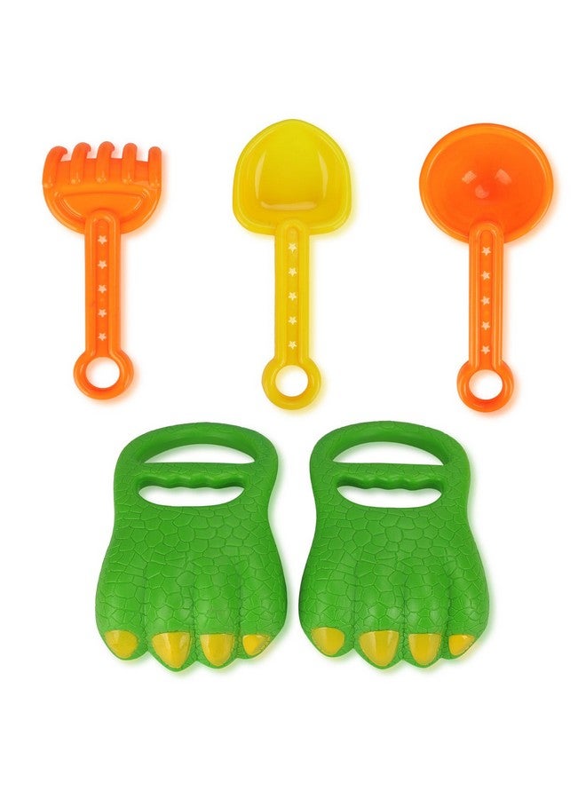 13 Pcs Beach Sand Toys Bucket Set Dinosaur Hand Digger Scoop Claw Play Kit With Shovel Tools Sand Rake Animal And Castle Mold For Kids Sandbox Toys