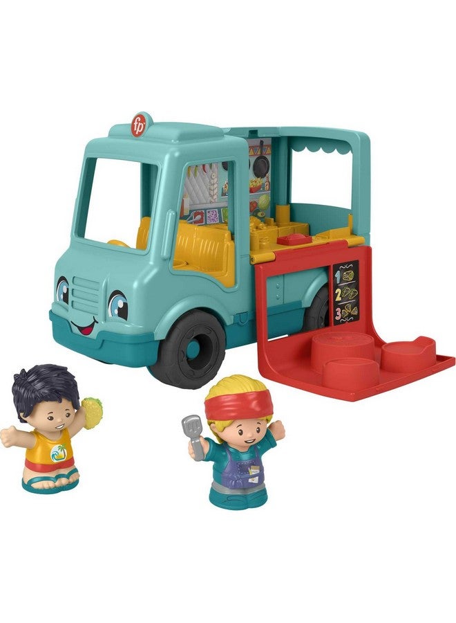 Little People Musical Toddler Toy Serve It Up Food Truck Vehicle With 2 Figures For Pretend Play Ages 1+ Years