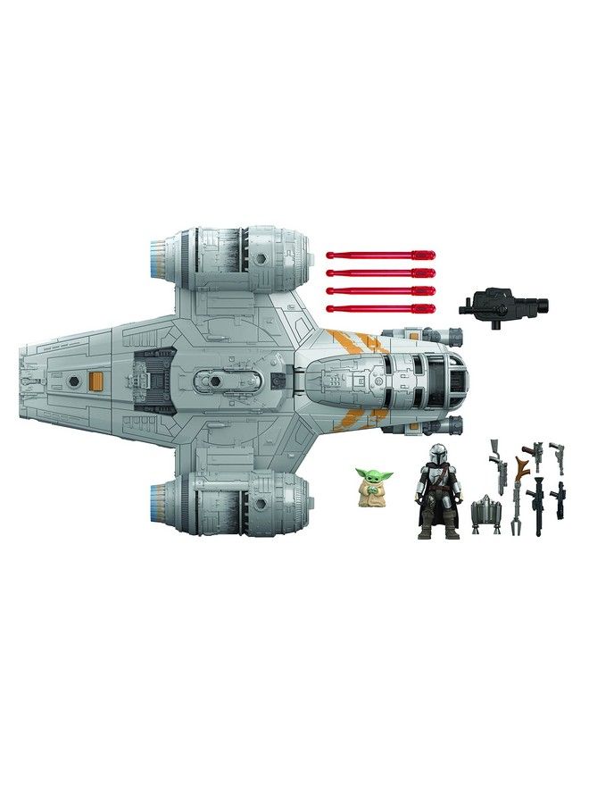 Mission Fleet The Mandalorian The Child Razor Crest Outer Rim Run Deluxe Vehicle With 2.5Inchscale Figure For Kids Ages 4 And Up