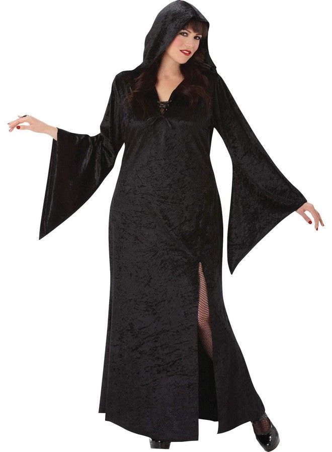 841193 Black Sorceress Costume Adult Small Size 1 Piece  Velvet