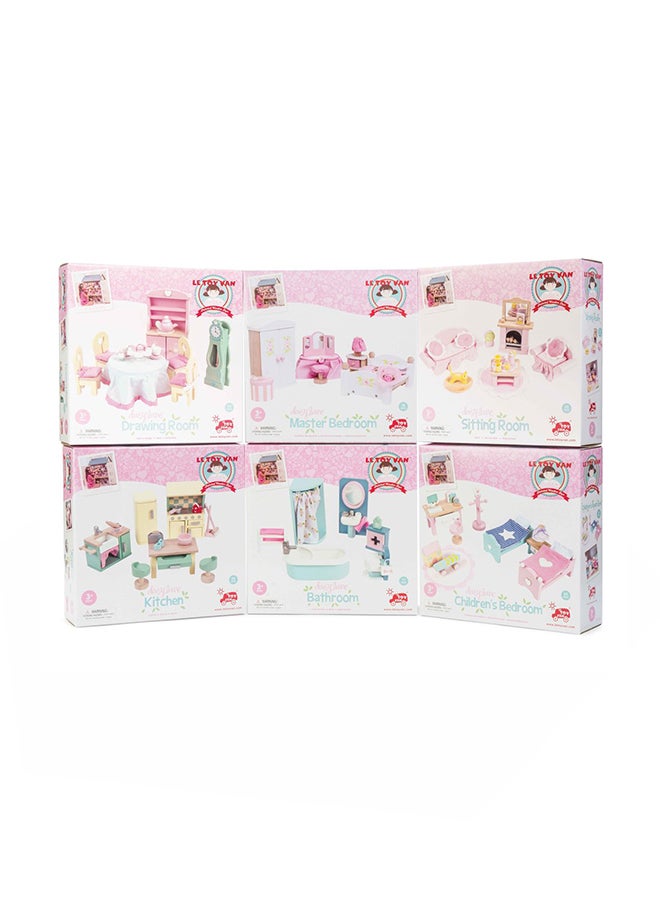 Dollhouse Furniture and Accessories, Daisylane Bathroom Set