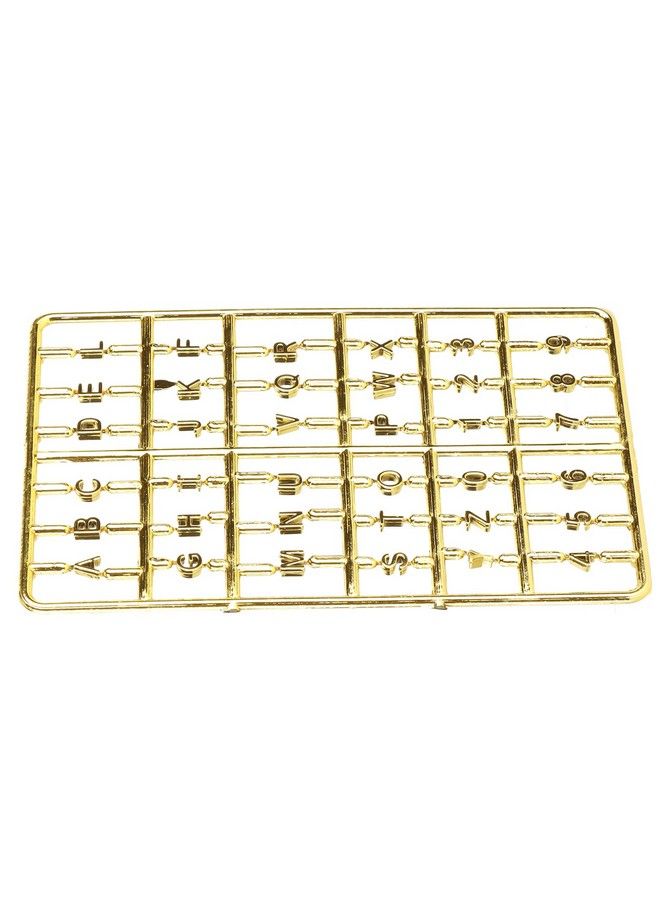 Doll House Letters Numbers 1 12 Miniature Front Door Furniture Numbers Door Accessory(Gold)