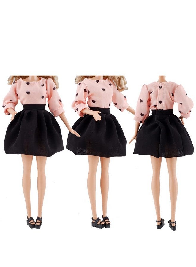 Handmade Doll Clothes Short Skirt Jumpsuits Office Style Wears Dress For 11.5 Inches Girl Dolls (3 Sets)