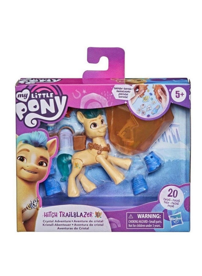 : A New Generation Movie Crystal Adventure Hitch Trailblazer  3Inch Pony Toy With Surprise Accessories Friendship Bracelet