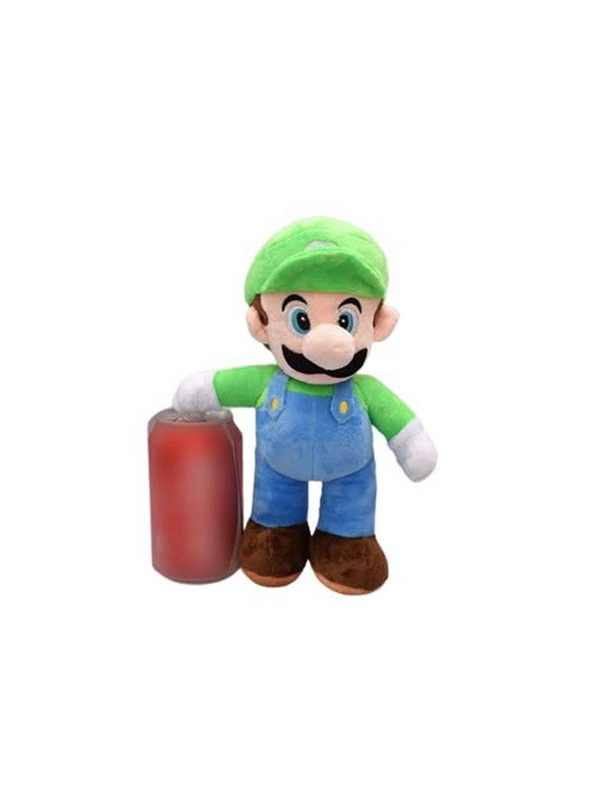 Mario Green Plush Toy Safe For Kids Soft Toy For Girls And Boys Soft Toys Playing Home Decoration Gift For Childs Size 35 Cm (Pink)
